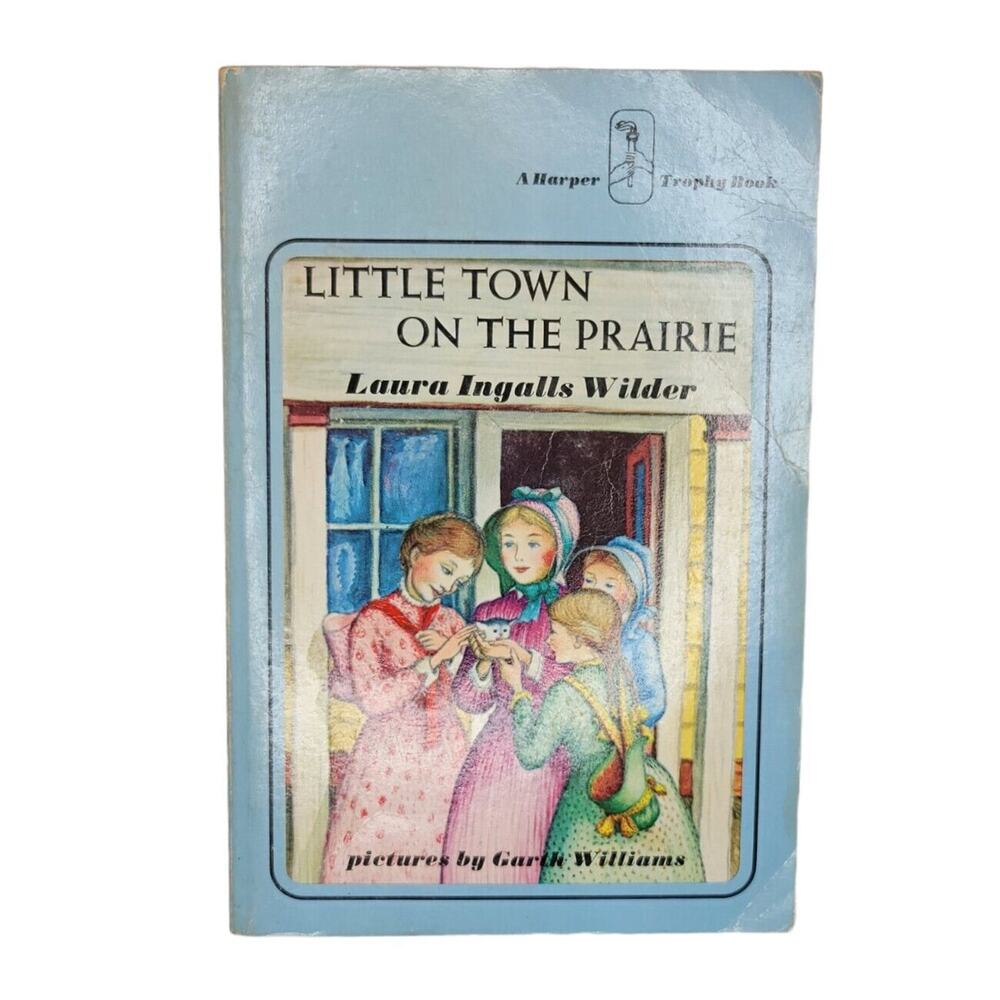Vintage Little Town On The Prairie Book Laura Ingalls Harper Trophy Novel 1971